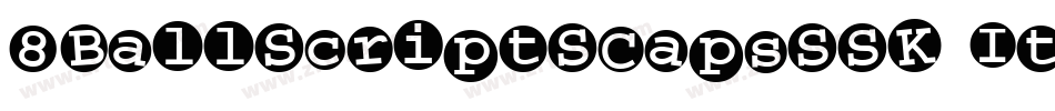 8BallScriptSCapsSSK Italic字体转换